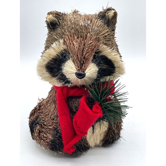 Large Holiday Sisal Bristle Buri Brush Animal Woodland Figures 8" Tall CHOOSE 1 - Picture 10 of 16